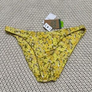 NWT Volcom Citron Everything Bud Floral Bikini Bottom - Medium